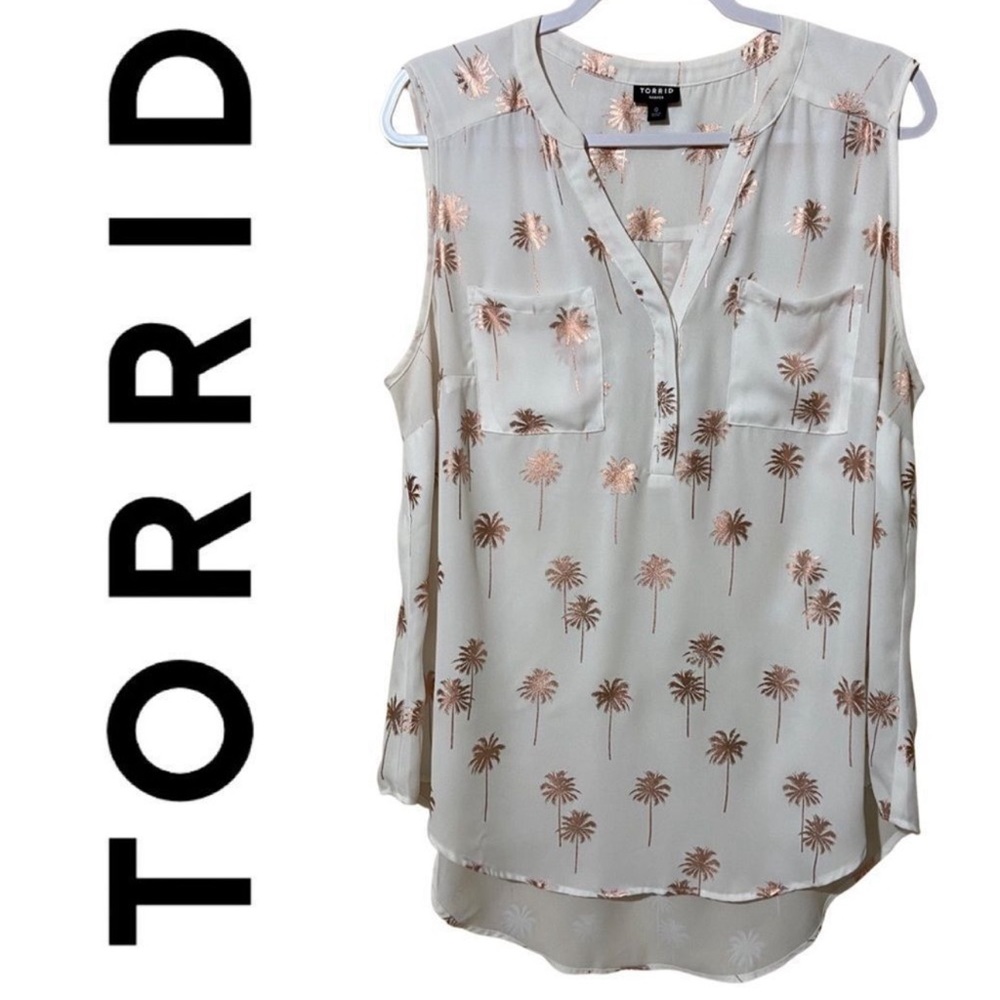 Torrid Rose Gold Palm-Print Harper